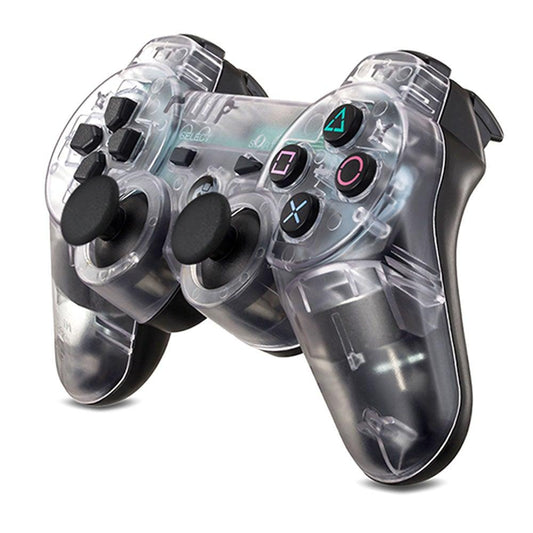 Transparent Eye Catching Wireless Dual Shock Bluetooth Joystick Gamepad Console Controller Compatible With PC Laptop
