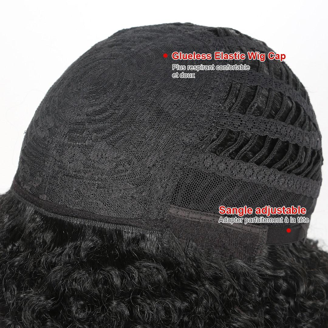 Trending Natural Color Short Bob Straight Human Wigs With Bangs Brazilian Virgin Hair Pixie Cut Wig Human Hair Wig For Black Women Gifts for Girlfriends