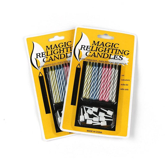 Trick Relighting Candle Kids Birthday Candle Magic Relighting Birthday Candles Fun Prank Kit For Party Celebration Cake Tricks and Decorations Gift Fun Cake Party Joke Party Decor Joke Colorful Candles