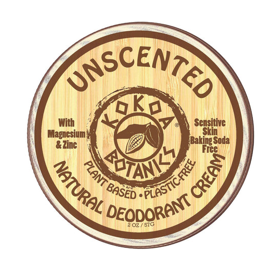 UNSCENTED - Natural Deodorant Cream - Sensitive Skin - Baking Soda-Free 2.5 oz