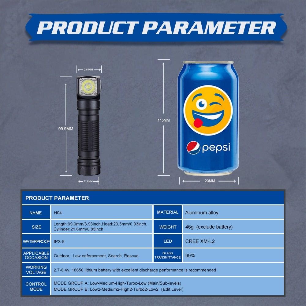 USB Rechargeable Adjustable Flashlight LED Tactical Flashlights With CREE LED Waterproof High Lumens Flashlight For Home Camping Security Electric Cut Use