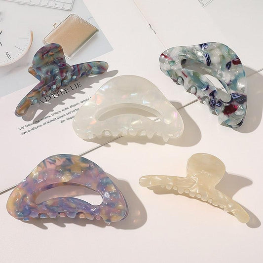 Vintage Acetate Hair Clips for Women Simple Claw Clip Large Geometric Hair Clips for Hair Girls Hair Clip Gorgeous Hair Accessories For Women