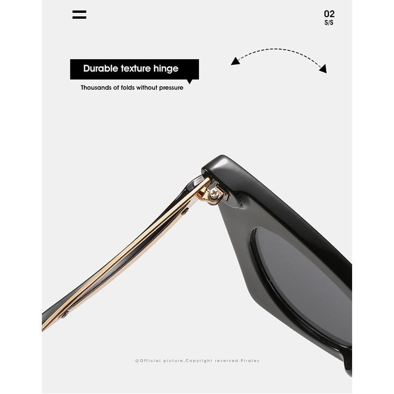 Vintage Square Cat Eye Sunglasses Women Retro Trendy Cat eye Sunglasses Classic Fashionable , Decent Personality & Wind Sunglasses In Retro Box Trending  Street Style Sunglasses For Men & Women