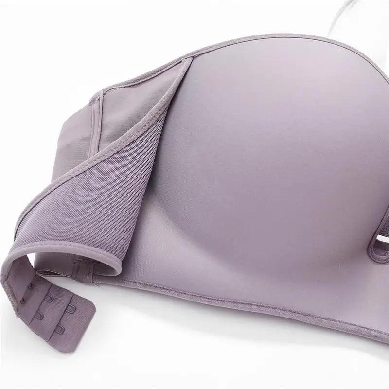 Vintage Style Front Closure Sexy Push Up Bra Women Invisible Bras Underwear Lingerie for Female Brassiere Strapless Seamless Bralette ABC Cup
