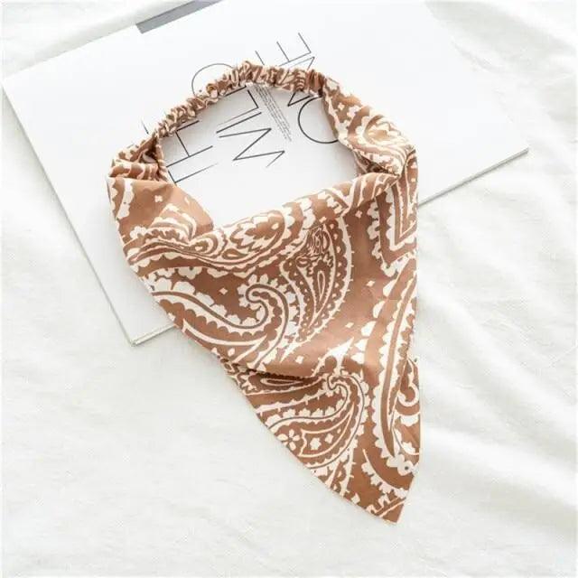 Vintage Style Women's Bandana Hair Band Scarf Print Paisley Bandanas Headwear Wrist Head Wrap Hair Scarf Headwear Hair Accessories Gifts