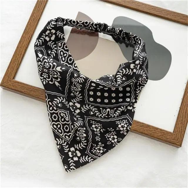 Vintage Style Women's Bandana Hair Band Scarf Print Paisley Bandanas Headwear Wrist Head Wrap Hair Scarf Headwear Hair Accessories Gifts