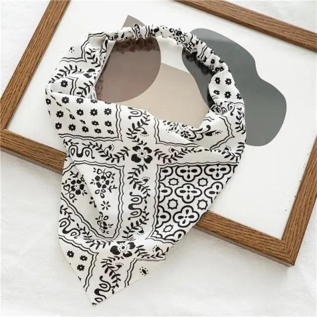 Vintage Style Women's Bandana Hair Band Scarf Print Paisley Bandanas Headwear Wrist Head Wrap Hair Scarf Headwear Hair Accessories Gifts