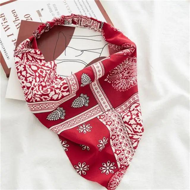 Vintage Style Women's Bandana Hair Band Scarf Print Paisley Bandanas Headwear Wrist Head Wrap Hair Scarf Headwear Hair Accessories Gifts