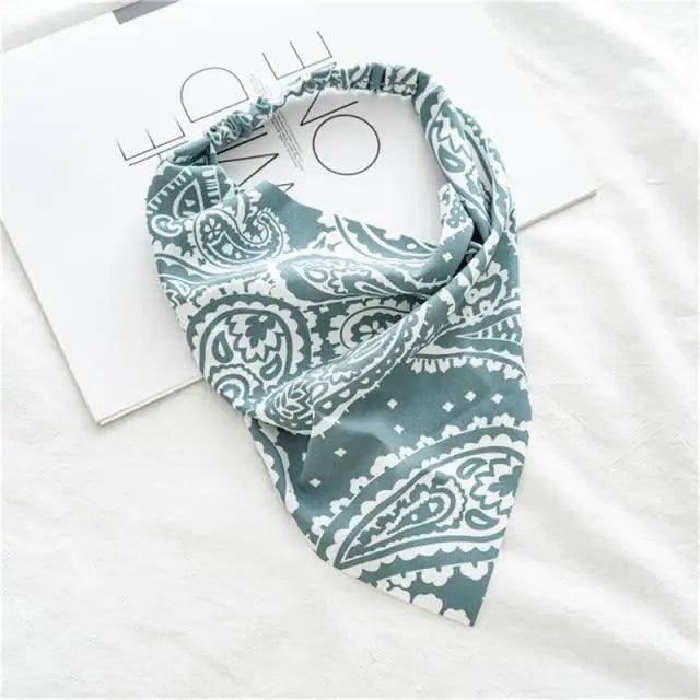 Vintage Style Women's Bandana Hair Band Scarf Print Paisley Bandanas Headwear Wrist Head Wrap Hair Scarf Headwear Hair Accessories Gifts