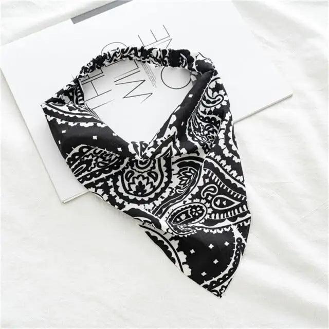 Vintage Style Women's Bandana Hair Band Scarf Print Paisley Bandanas Headwear Wrist Head Wrap Hair Scarf Headwear Hair Accessories Gifts