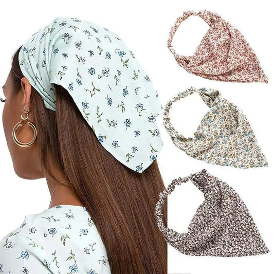 Vintage Style Women's Bandana Hair Band Scarf Print Paisley Bandanas Headwear Wrist Head Wrap Hair Scarf Headwear Hair Accessories Gifts