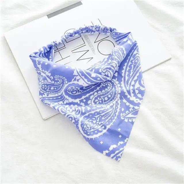 Vintage Style Women's Bandana Hair Band Scarf Print Paisley Bandanas Headwear Wrist Head Wrap Hair Scarf Headwear Hair Accessories Gifts