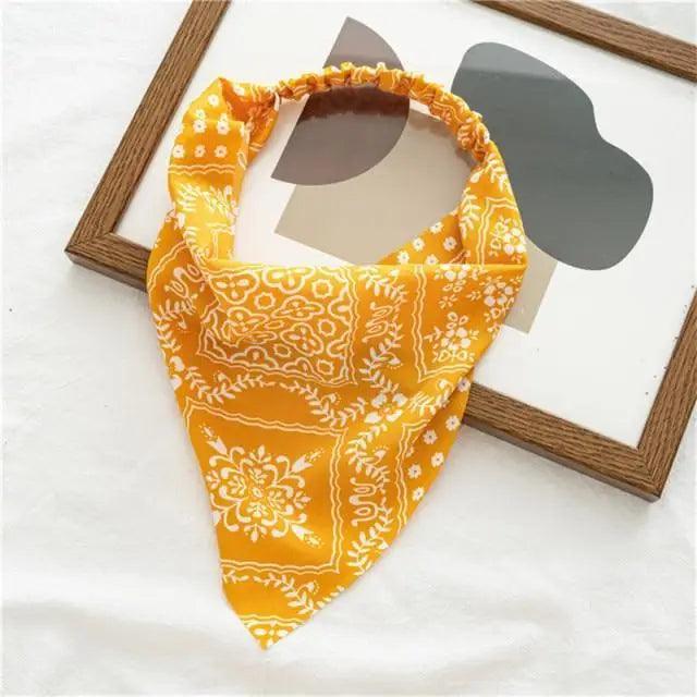 Vintage Style Women's Bandana Hair Band Scarf Print Paisley Bandanas Headwear Wrist Head Wrap Hair Scarf Headwear Hair Accessories Gifts