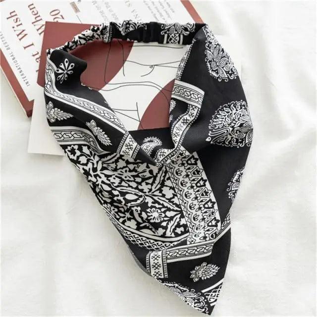 Vintage Style Women's Bandana Hair Band Scarf Print Paisley Bandanas Headwear Wrist Head Wrap Hair Scarf Headwear Hair Accessories Gifts
