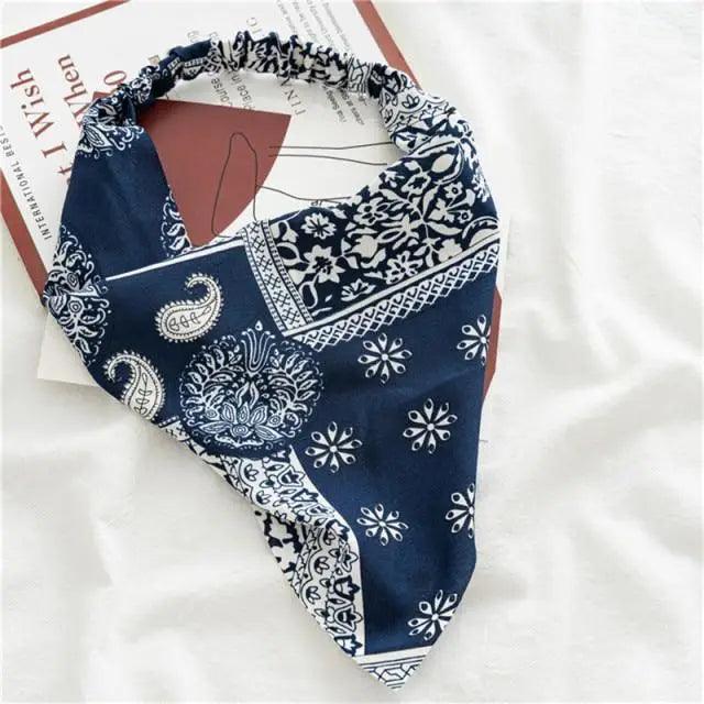 Vintage Style Women's Bandana Hair Band Scarf Print Paisley Bandanas Headwear Wrist Head Wrap Hair Scarf Headwear Hair Accessories Gifts