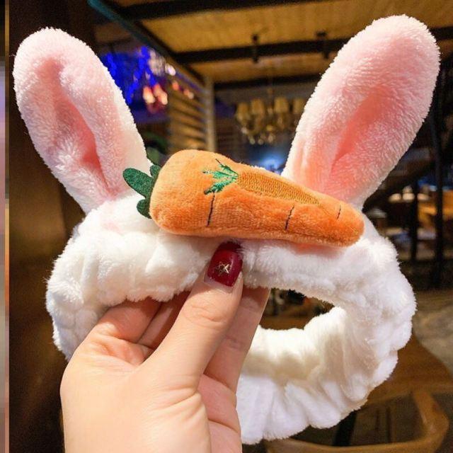 Wash Face Women Girls Hairbands Soft Warm Coral Fleece Bow Animal Ears Headbands Headwear Hair Bands Turban Gorgeous Hair Accessories For Women