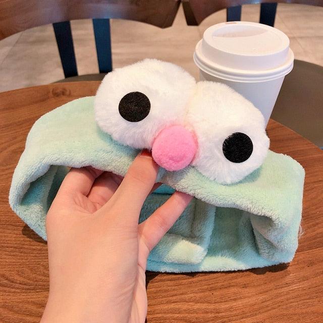 Wash Face Women Girls Hairbands Soft Warm Coral Fleece Bow Animal Ears Headbands Headwear Hair Bands Turban Gorgeous Hair Accessories For Women