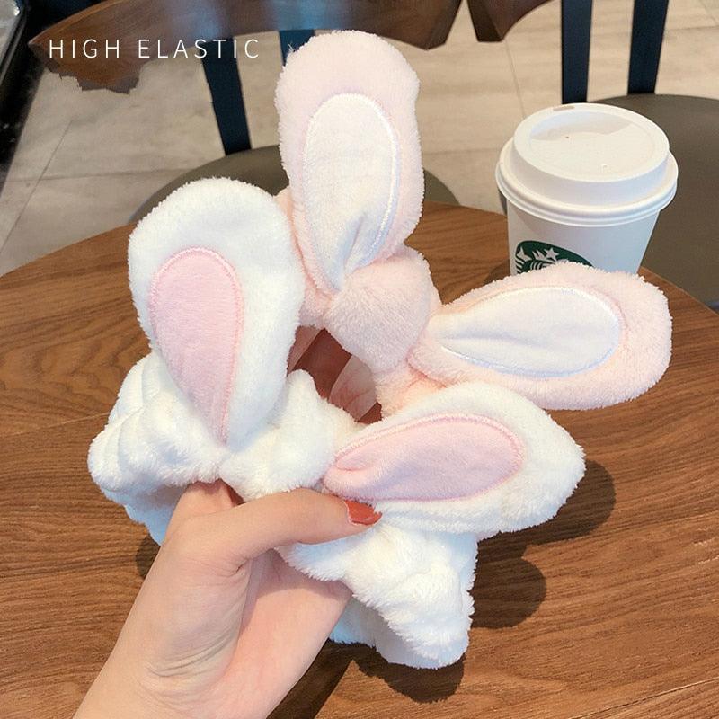 Wash Face Women Girls Hairbands Soft Warm Coral Fleece Bow Animal Ears Headbands Headwear Hair Bands Turban Gorgeous Hair Accessories For Women