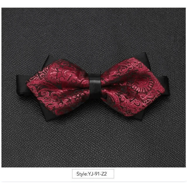 Wedding Men Butterfly Bowtie Formal Bow Ties Beautiful Printed Men Luxury Adjustable Business Bowties