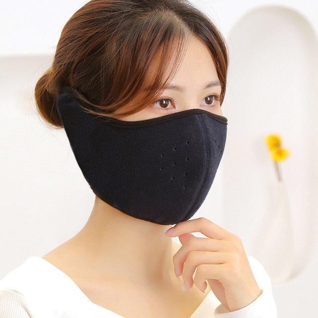 Winter Cycling Mask Unisex Fleece Thermal Warm Windproof Half Face Mask Balaclava Outdoor Sport Fishing Skiing Mask Half Mask Balaclava Ski Mask with Adjustable Windproof Cap Headwear Balaclava Half Face Mask Windproof Men Women