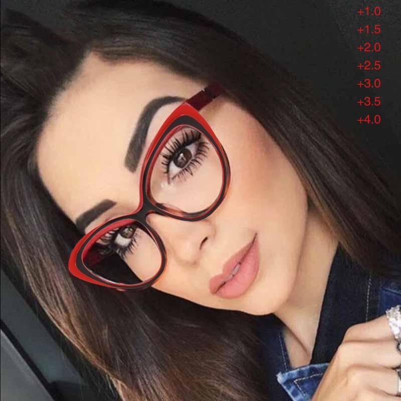 Women Cat Eye Reading Glasses Elegant Design For Ladies/Women New Vintage Glasses Transparent  Sunglasses Decent Design For Women Unisex Computer Glasses