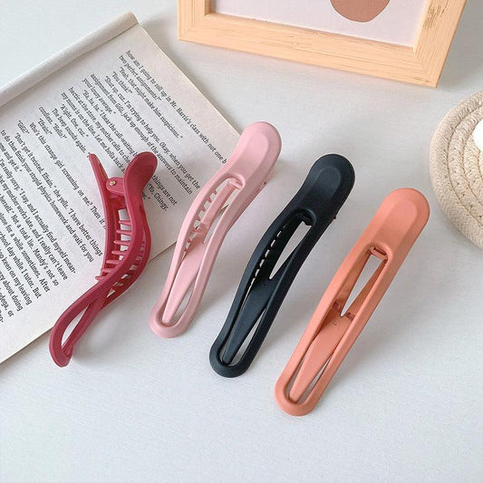 Women Large Hair Clamping Candy Color Hair Clip Seamless Plastic Duckbill Claw for Women Girls Simple Hairpins Gorgeous Hair Accessories For Women