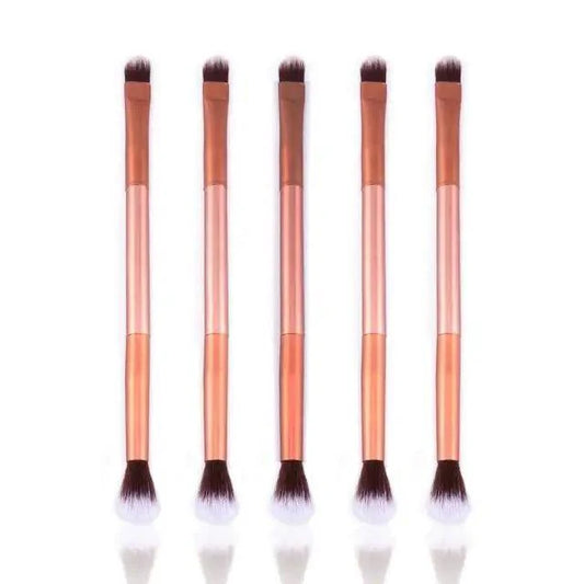 Women Makeup Brush 5Pcs Professional Black Eyebrow Inclined Flat Angled Brush Makeup Tool Wooden Pole Eyeliner Eyeshadow Women Cosmetic