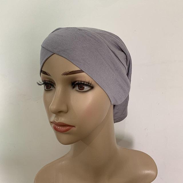 Women Soft Cotton Under Scarf Cap Turban Ready Wear Hijab Cap Female Headscarf Bonnet Hijabs Head Wraps for Women