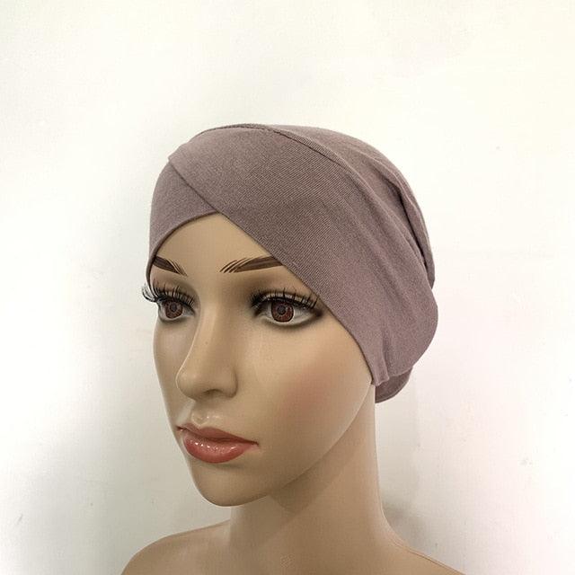 Women Soft Cotton Under Scarf Cap Turban Ready Wear Hijab Cap Female Headscarf Bonnet Hijabs Head Wraps for Women