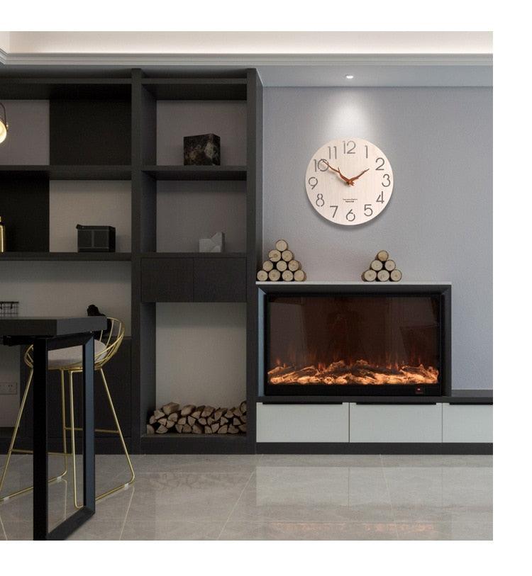 Wooden 3D Wall Clock Modern Design Nordic Room Decoration Kitchen Clock Art Hollow Wall Watch Home Decor Children's Room Decoration Kitchen Clock Art Hollow Wall Watch Home Decor 12 Inch