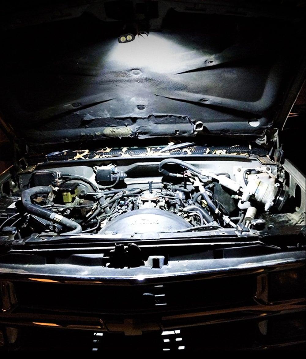 Work Light Rechargeable LED Camping Waterpoof Portable Multifunctional Adjustable USB Light Hanging Hook& Magnetic Base Flashlight For Hurricane Camping Hiking Riding Fishing Jogging Household