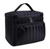 [Black Stripe] Portable Cosmetic Bag Toiletry Bag Travel Makeup Bag – BC-BEA11062771-EMMA01566