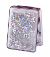 Set of 2 Quicksand Compact Mirrors Portable Double-sided Makeup Mirrors #05 – BC-BEA3785121-EMMA06798