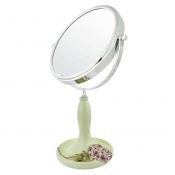 Continental Make-up Mirror 7-Inch Tabletop Two-Sided Cosmetic Mirror Green/Pink – KE-BEA11063411-AMY01483