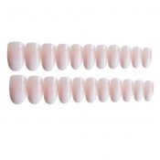 False Fingernails Gradient Color Pink White Artificial False Nails Tips Fake Nail Art Decoration – PL-BEA11062281-DORIS01772-RP