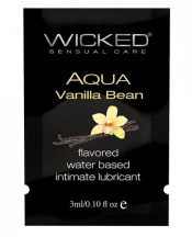 Wicked Aqua Water Based Lubricant Vanilla Bean .1oz – TCN-WS3300