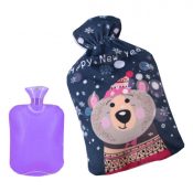 2L Purple Color Hot Water Bottle + Cute Bear Style Fleece Cover (Random Bag) – DS-HEA3763901-MINT01172
