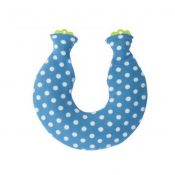 Simple Small U-Type 1.6 L Hot Water Bottle with Fabric Cover, Blue (Small Circle) – WK-HEA3763901-LYDIA00598