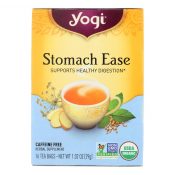 Yogi Organic Stomach Ease Herbal Tea – 16 Tea Bags – Case of 6 – 0355172