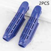Color: Navy Blue, quantity: 2PCS – Hair Root Fluffy Artifact Head Curling Tube